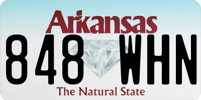 AR license plate 848WHN