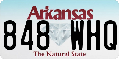 AR license plate 848WHQ