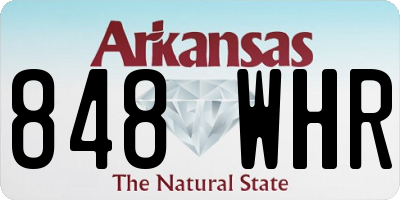 AR license plate 848WHR