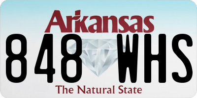 AR license plate 848WHS