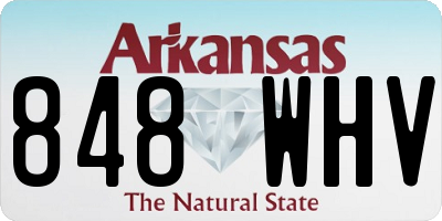AR license plate 848WHV