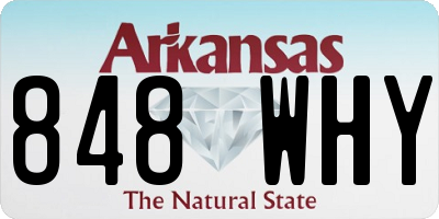 AR license plate 848WHY