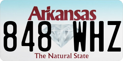 AR license plate 848WHZ