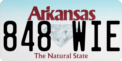 AR license plate 848WIE