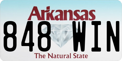AR license plate 848WIN