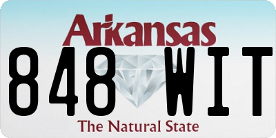 AR license plate 848WIT