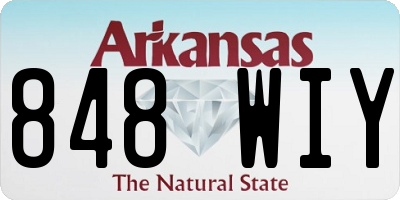 AR license plate 848WIY