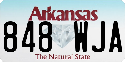 AR license plate 848WJA