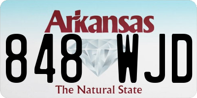 AR license plate 848WJD