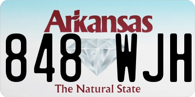 AR license plate 848WJH