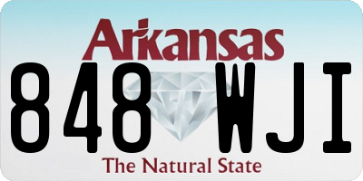 AR license plate 848WJI