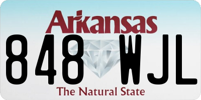AR license plate 848WJL