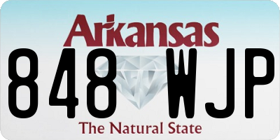 AR license plate 848WJP