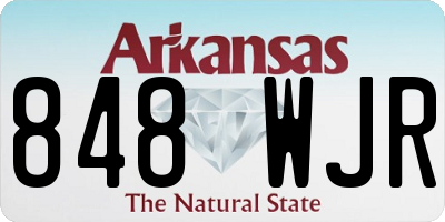 AR license plate 848WJR
