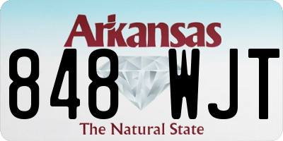 AR license plate 848WJT