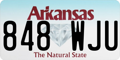 AR license plate 848WJU