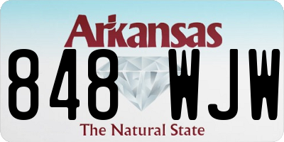 AR license plate 848WJW