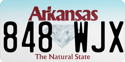 AR license plate 848WJX