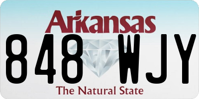 AR license plate 848WJY