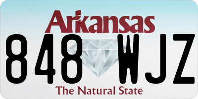 AR license plate 848WJZ