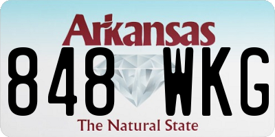 AR license plate 848WKG