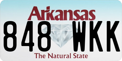 AR license plate 848WKK