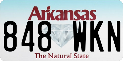 AR license plate 848WKN