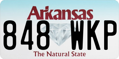 AR license plate 848WKP