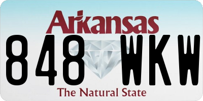AR license plate 848WKW