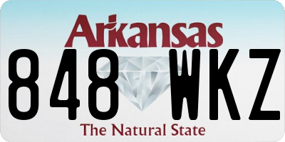 AR license plate 848WKZ