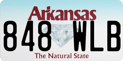 AR license plate 848WLB