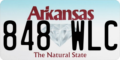 AR license plate 848WLC