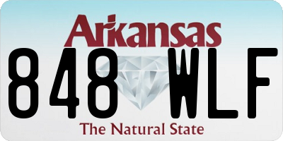 AR license plate 848WLF