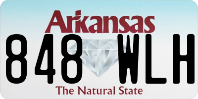 AR license plate 848WLH
