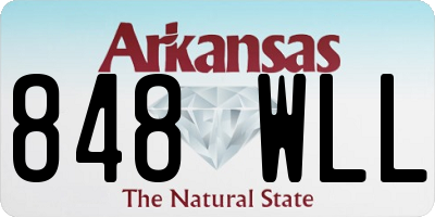 AR license plate 848WLL