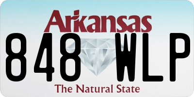 AR license plate 848WLP
