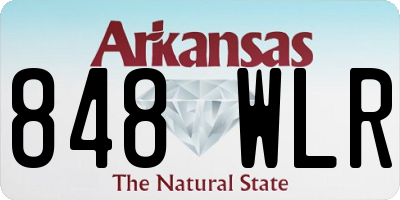 AR license plate 848WLR