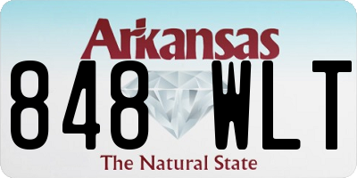 AR license plate 848WLT
