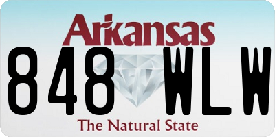 AR license plate 848WLW