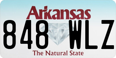 AR license plate 848WLZ
