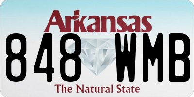 AR license plate 848WMB
