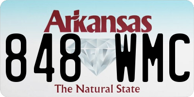 AR license plate 848WMC