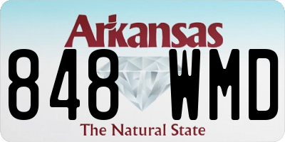 AR license plate 848WMD