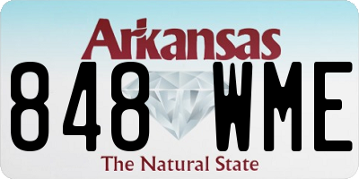 AR license plate 848WME