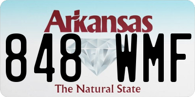 AR license plate 848WMF