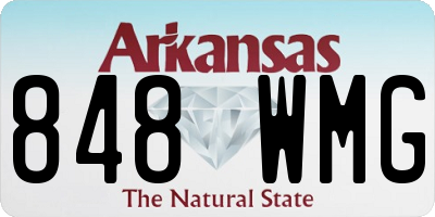 AR license plate 848WMG