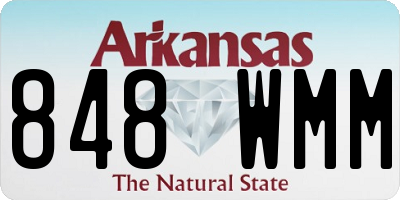 AR license plate 848WMM