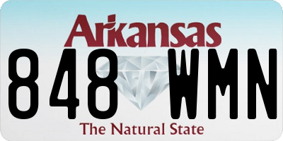 AR license plate 848WMN