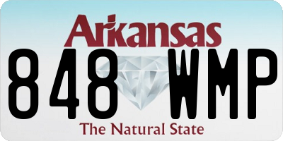 AR license plate 848WMP