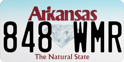 AR license plate 848WMR